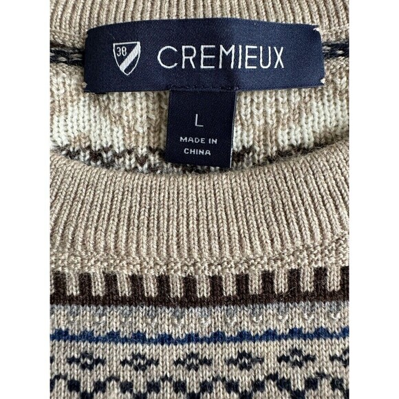 Daniel Cremieux Collection extra fine Wool Crewneck Sweater gray size large NWOT - Picture 6 of 11